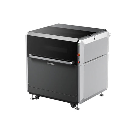 Black and silver machine with 'XTOOL' branding on a white background