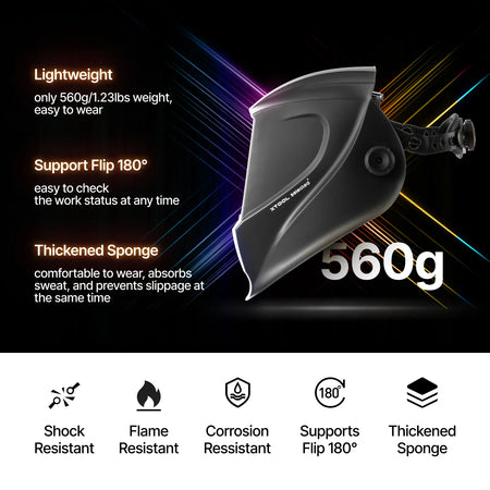 Helmet with features highlighted on a dark background