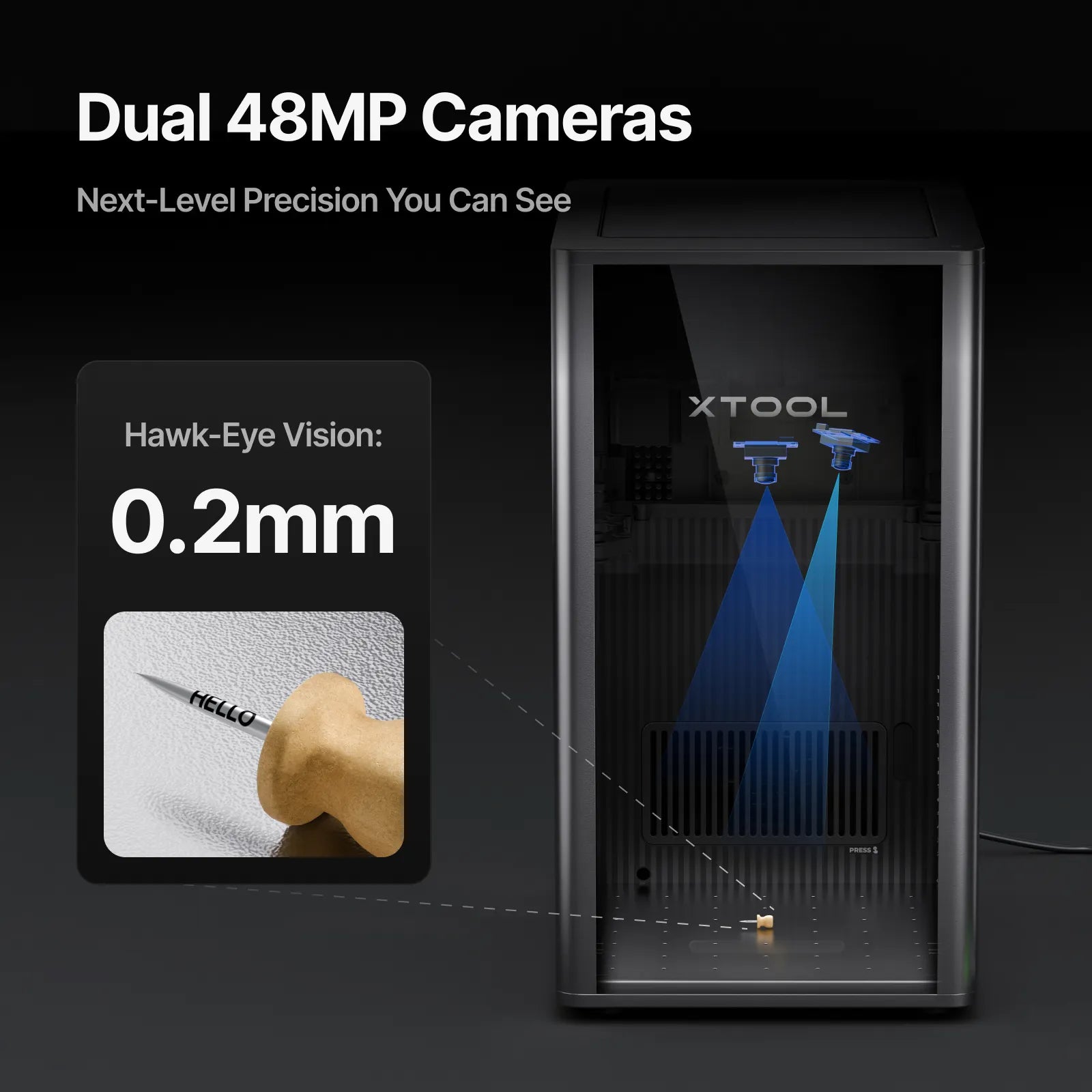 Explaining the dual 48mp cameras that power the xTool F2 Ultra