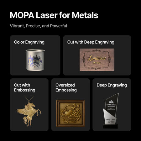 A variety of projects created on the xTool F2 Ultra 