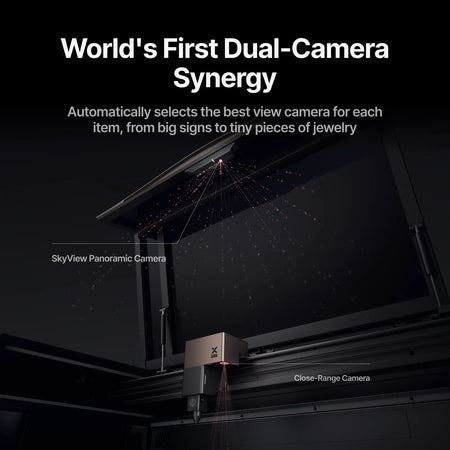 A view of the cameras inside the xTool P3 CO2 Laser.